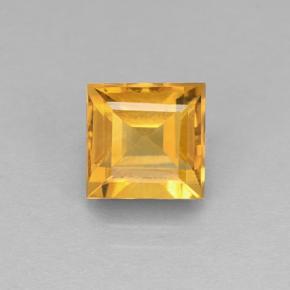 Orange-Gold Цитрин Камень - 2.7ct Квадратная форма ступенчатая огранка (ID: 504676)