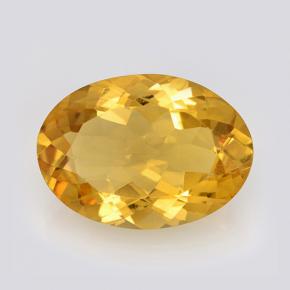 Dorado medio Citrina Gema - 9.5ct Forma ovalada (ID: 504810)