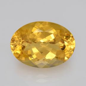 Deep Golden Orange Цитрин Камень - 12.5ct Фасетный Овал (ID: 504817)