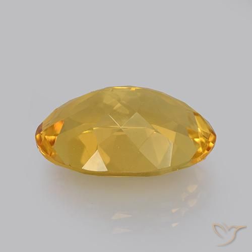 Citrine Gemstone in 18 x 13 mm (calibrated) Size for Sale, Citrine Stone in Golden Orange Color