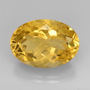 Dorado medio Citrina Gema - 12.9ct Forma ovalada (ID: 504822)
