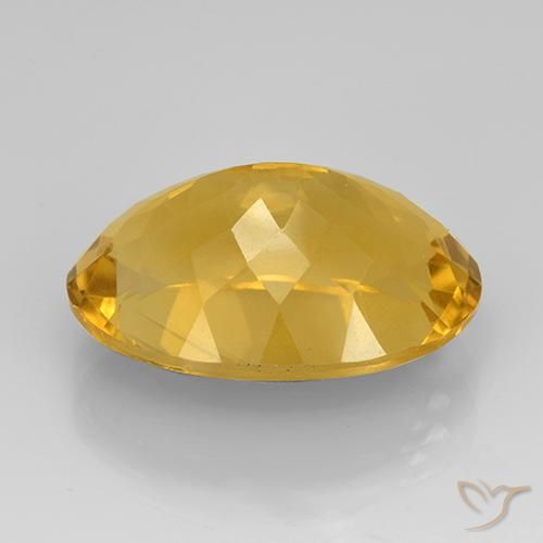 Citrine Gemstone in 18 x 13 mm (calibrated) Size for Sale, Citrine Stone in Deep Golden Orange Color