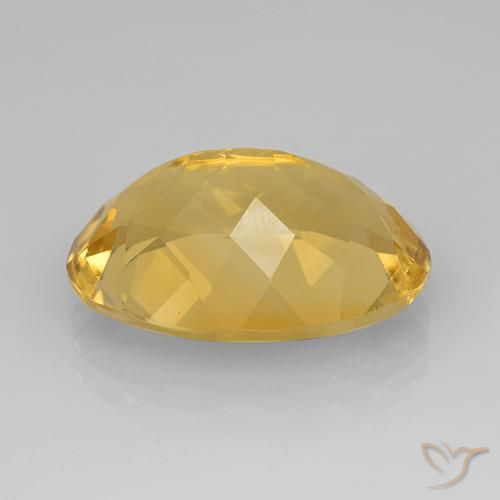 Citrine Gemstone in 18 x 13 mm (calibrated) Size for Sale, Citrine Stone in Medium Golden Color