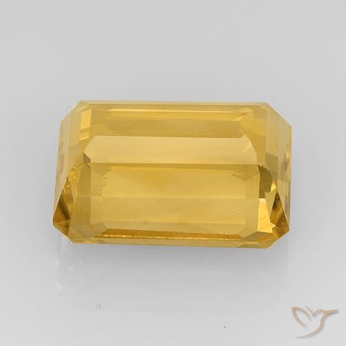 Citrine Gemstone in 14 x 10 mm (calibrated) Size for Sale, Citrine Stone in Medium Gold Color