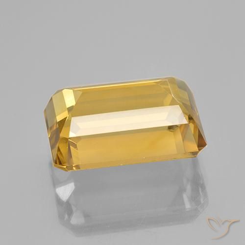 Citrine Gemstone in 14 x 10 mm (calibrated) Size for Sale, Citrine Stone in Medium Golden Color