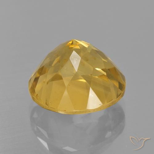 Citrine Gemstone in 13 mm (calibrated) Size for Sale, Citrine Stone in Bright Gold Color