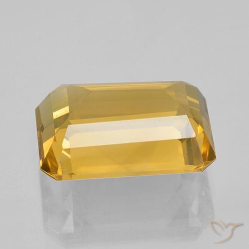 Citrine Gemstone in 14 x 10 mm (calibrated) Size for Sale, Citrine Stone in Bright Gold Color