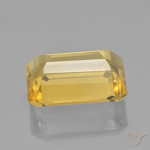 Citrine Gemstone in 14 x 10 mm (calibrated) Size for Sale, Citrine Stone in Medium Golden Color