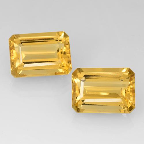 Dorado medio Citrina Gema - 7.5ct Corte octagonal (ID: 505158)