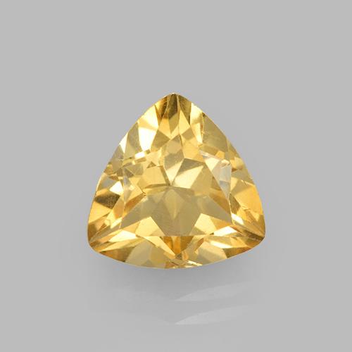 2,35 ct trillionenschliff goldener Citrin aus Brasilien, Größe 9,1 x 9,1mm, natürlicher Edelstein, VS Reinheit, 1 Stück trillionenschliff Citrin, Mohs-Härte von 7 Geeignet für den täglichen Gebrauch im Schmuck , Stein des Händlers, Photo A