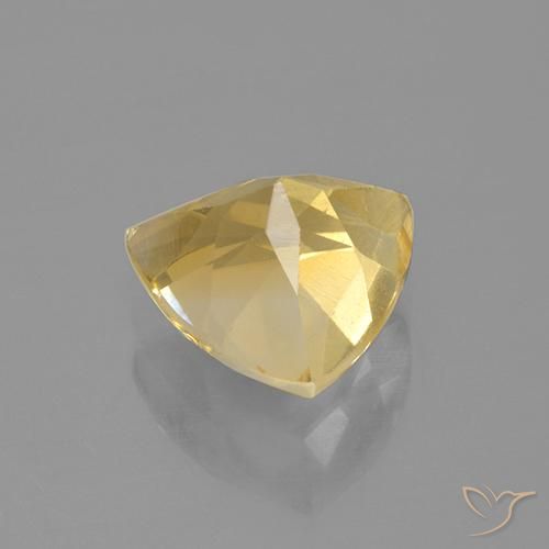 Citrine Gemstone in 9 x 9 mm (calibrated) Size for Sale, Citrine Stone in Medium Gold Color