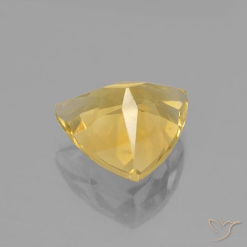 Citrine Gemstone in 9 x 9 mm (calibrated) Size for Sale, Citrine Stone in Medium Gold Color