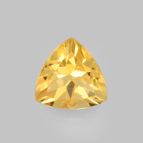 Dorado medio Citrina Gema - 2.6ct Forma trillón (ID: 505223)