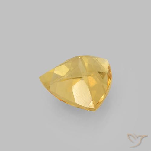 Citrine Gemstone in 9 x 9 mm (calibrated) Size for Sale, Citrine Stone in Gold Color