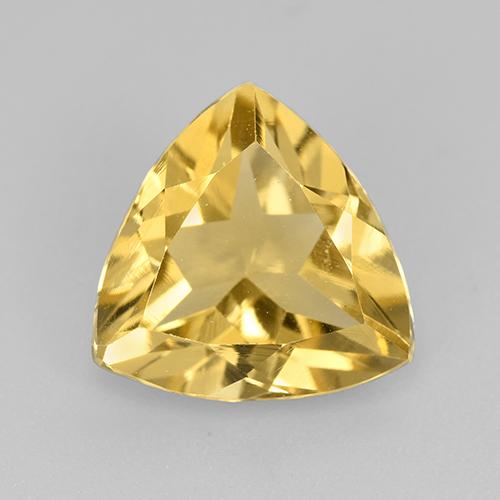 2ct Trillion Facet Yellow Golden Citrine Gem for sale 2ct Trillion Facet Yellow Golden Citrine Gem (ID: 505228)