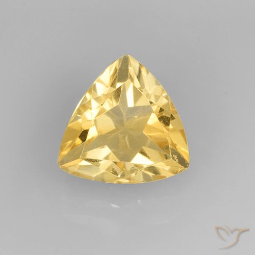 2.14ct Natural Gold Citrine, Trillion, VVS-VS