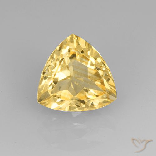 2.29ct Natural Golden Citrine, Trillion, VVS-VS