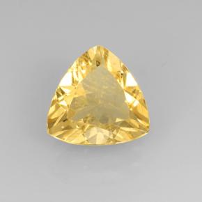 Top Gold Citrine Gem - 2ct Trillion Facet (ID: 505336)
