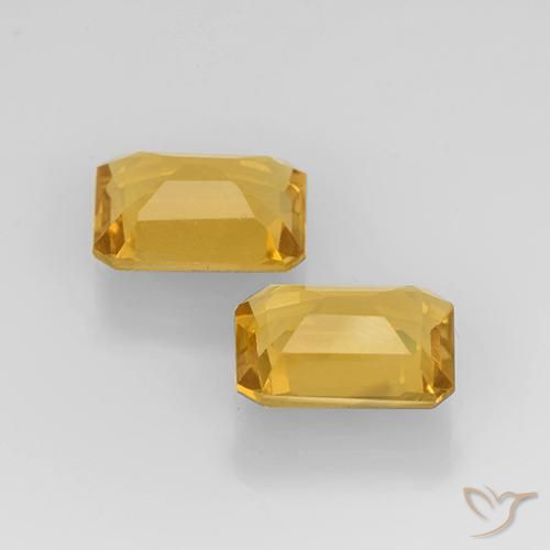 Citrine Gemstones in 8 x 6 mm (calibrated) Size for Sale, Citrine Stones in Golden Color