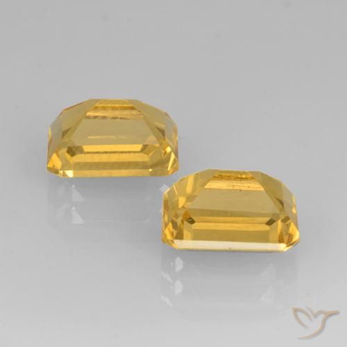 Citrine Gemstones in 8 x 6 mm (calibrated) Size for Sale, Citrine Stones in Golden Color