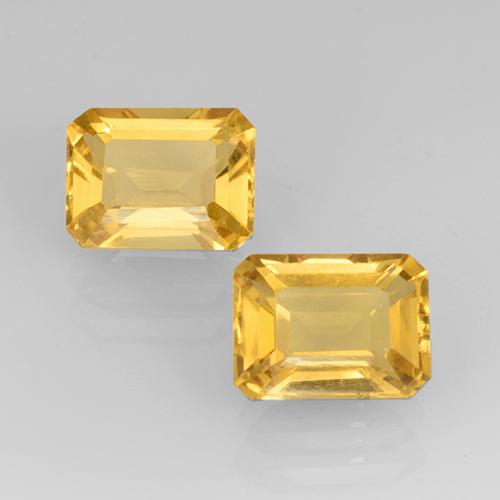 Bright Gold Цитрин Камень - 1.6ct Восьмиугольная ступенчатая огранка (ID: 505342)