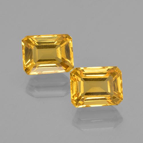 Doré moyen Citrine gemme - 1.8ct Octogone taillé en degrés (ID: 505345)