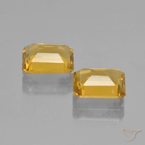 Citrine Gemstones in 8 x 6 mm (calibrated) Size for Sale, Citrine Stones in Golden Color