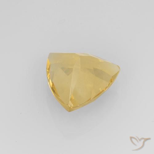 Citrine Gemstone in 9 x 9 mm (calibrated) Size for Sale, Citrine Stone in Medium Gold Color