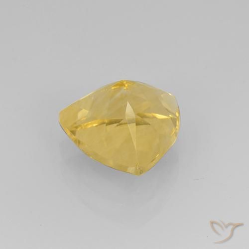 Citrine Gemstone in 9 x 9 mm (calibrated) Size for Sale, Citrine Stone in Medium Gold Color