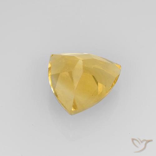 Citrine Gemstone in 8.9 x 8.6 mm Size for Sale, Citrine Stone in Medium Gold Color