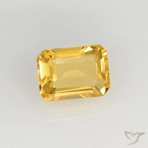 Dorado medio Citrina Gema - 1.7ct Corte octagonal (ID: 505575)