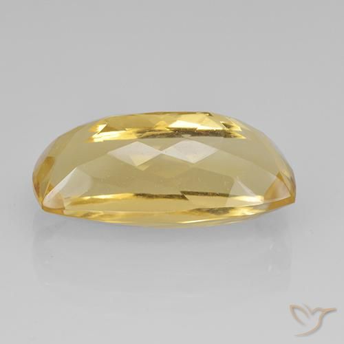 Citrine Gemstone in 17 x 8.5 mm Size for Sale, Citrine Stone in Medium Gold Color