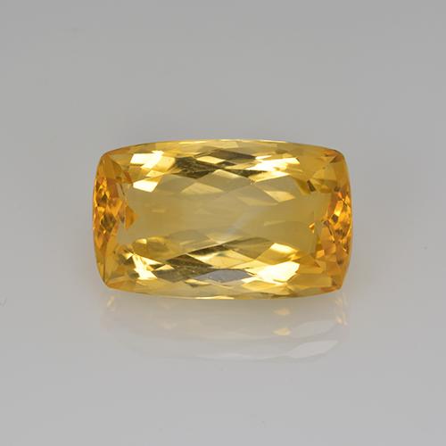 Dark Golden Citrin Edelstein - 10.3ct Kissenschliff (ID: 505733)