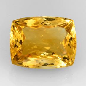 Orange-Gold Citrin Edelstein - 15.6ct Kissenschliff (ID: 505737)