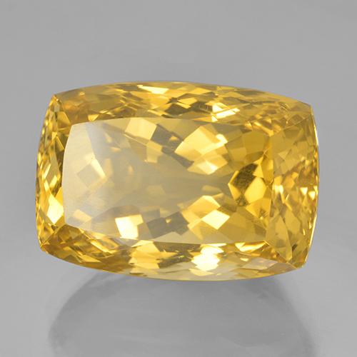 26.34 ct Yellow Citrine Stone, Natural Citrine in Cushion-Cut Shape for Sale