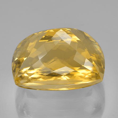 Citrine Gemstone in 20.2 x 14 mm Size for Sale, Citrine Stone in Yellow Golden Color