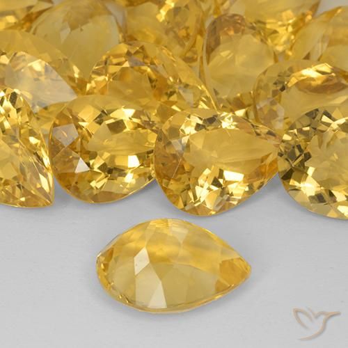 Best Citrine to Attract Wealth | Pear Shape, Yellow Citrine