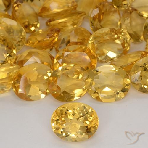 4.54ct Natural Golden Citrine, Oval, VVS-VS