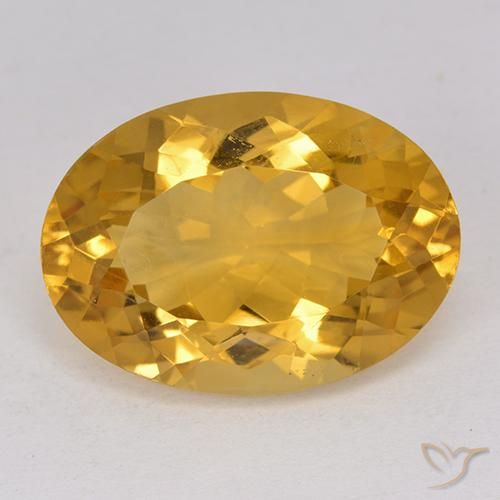 11.63ct Oval Dark Golden Citrine from Brazil, Dimension 18 x 13mm, Natural untreated Gemstone, VVS Clarity, 1pc Oval Facet Citrine, Mohs Hardness of 7 suitable for daily wear jewelry, November Birthstone, Photo A