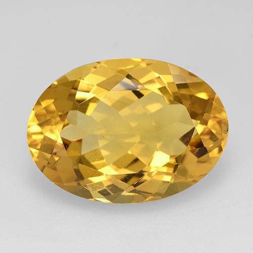 Dorado Citrina Gema - 12ct Forma ovalada (ID: 512354)
