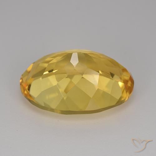 Citrine Gemstone in 18 x 13 mm (calibrated) Size for Sale, Citrine Stone in Golden Color