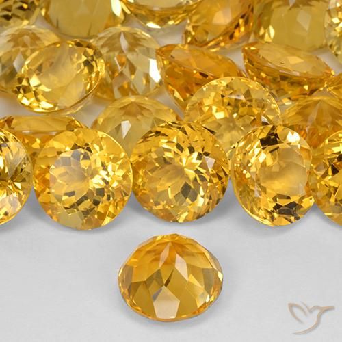 Best Citrine for Stud Earrings | Round Matching Citrine