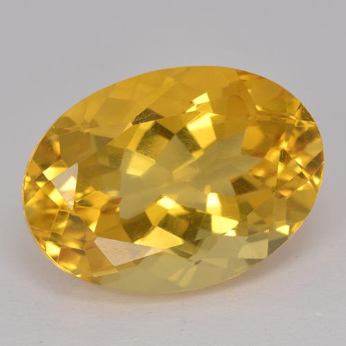 Dorado oscuro Citrina Gema - 12.6ct Forma ovalada (ID: 512890)