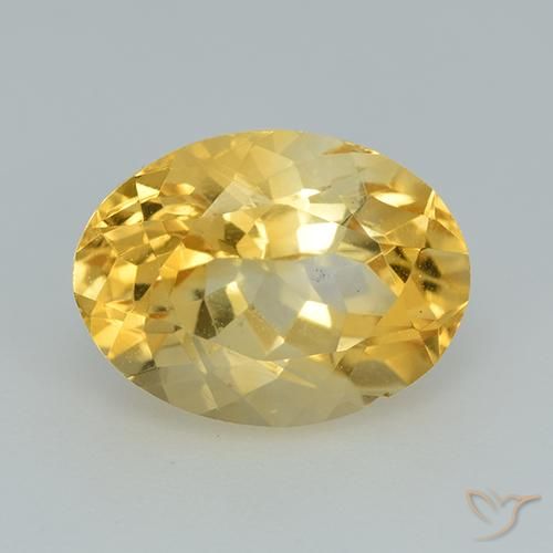 3.40ct Natural Gold Citrine, Oval, VS
