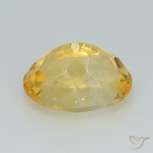 Citrine Gemstone in 11.1 x 8.3 mm Size for Sale, Citrine Stone in Gold Color