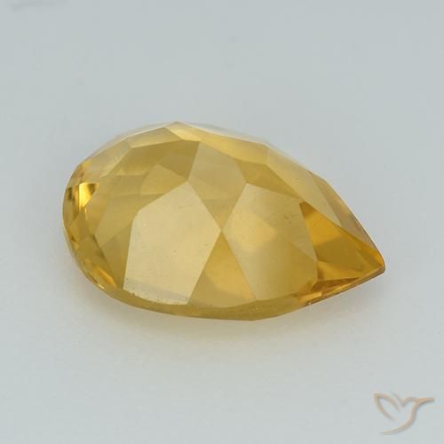 Citrine Gemstone in 10.9 x 8 mm Size for Sale, Citrine Stone in Golden Color