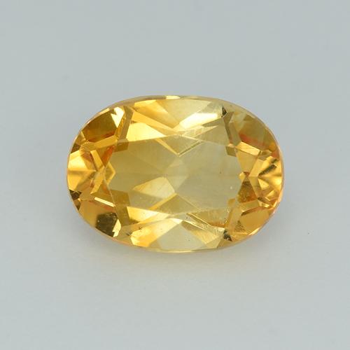 1,18 ct ovaler goldener Citrin aus Brasilien, Größe 8 x 5,8mm, natürlicher Edelstein, VS Reinheit, 1 Stück ovaler Citrin, Mohs-Härte von 7 Geeignet für den täglichen Gebrauch im Schmuck , Symbolisiert Überfluss und Wohlstand, Photo A