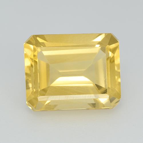 Medium Yellow Citrino Gem - 3.4ct Taglio ottagonale (ID: 513677)