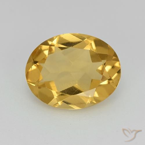 2.19ct Natural Golden Orange Citrine, Oval, VVS