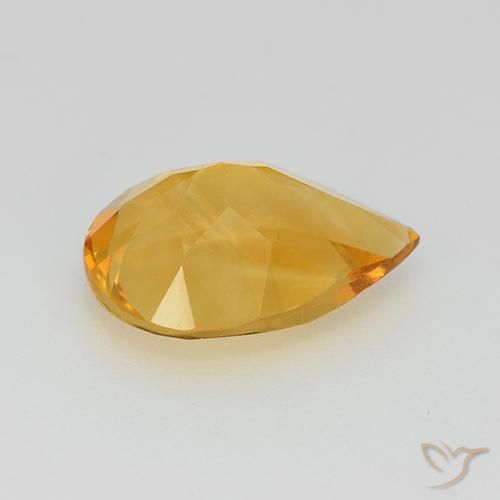 Citrine Gemstone in 11 x 8.1 mm Size for Sale, Citrine Stone in Medium Golden Color